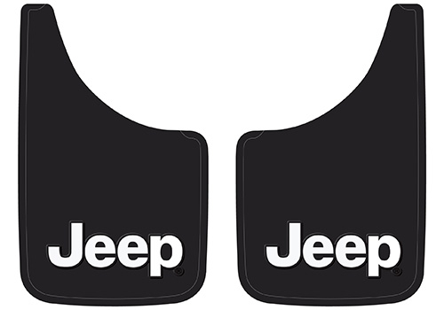 Jeep Logo 2-Pc Universal Mud Flap Set